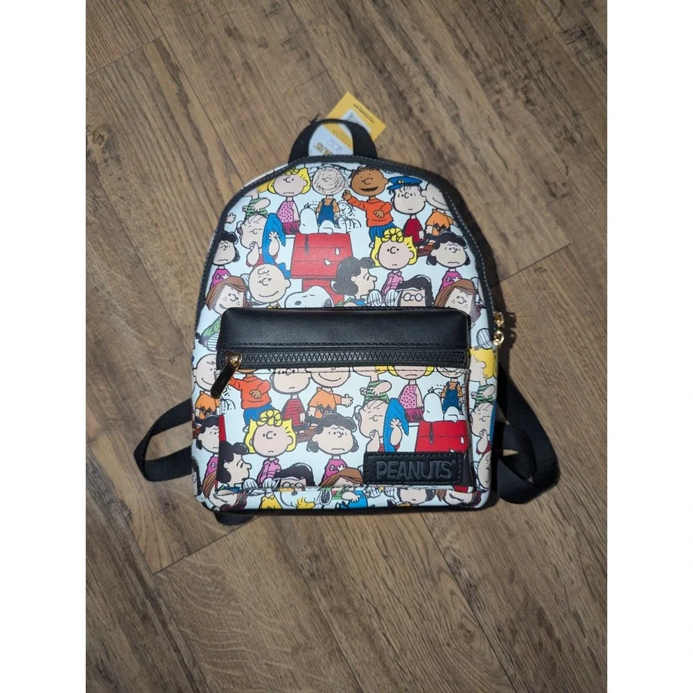 Peanuts Snoopy Charlie Brown and Friends‎ Backpack Bag Bioworld NEW with TAGS